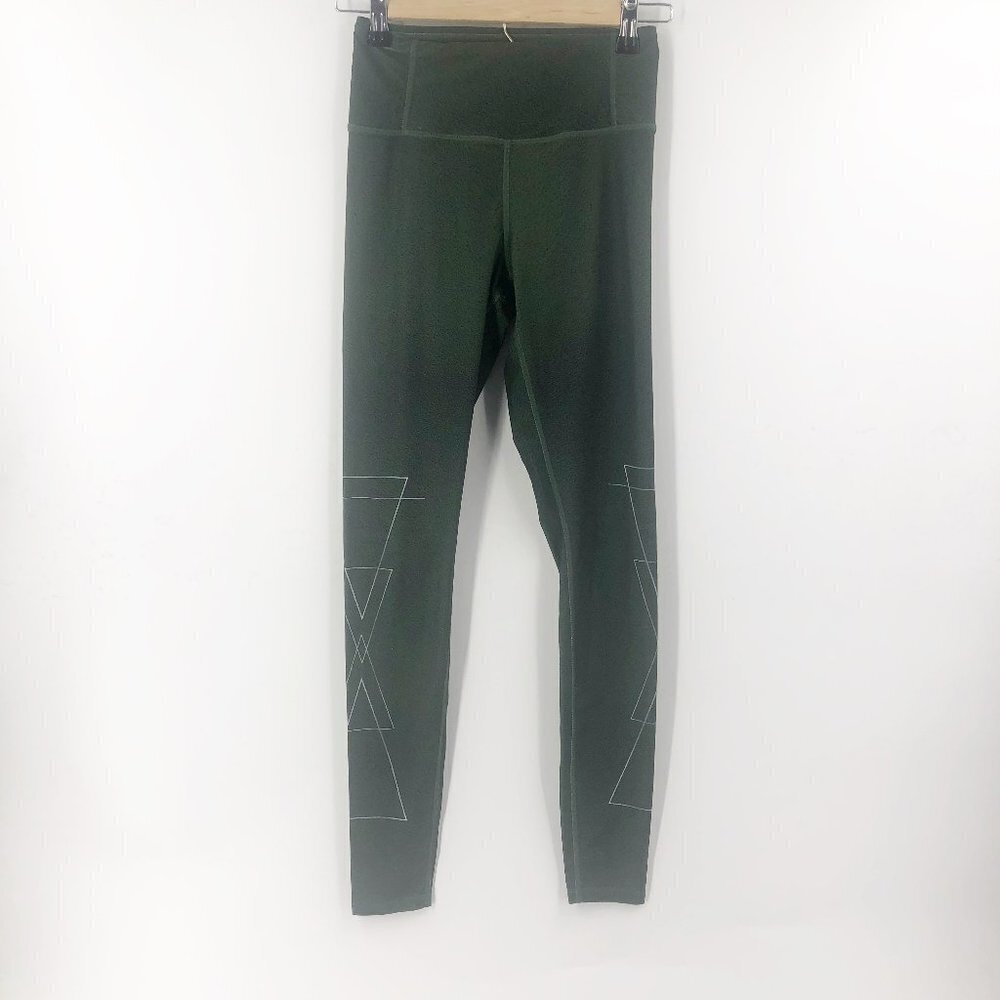 ✅ Pure Barre June Wanderlust Green Legging XS